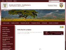 Tablet Screenshot of elpenon-cundinamarca.gov.co